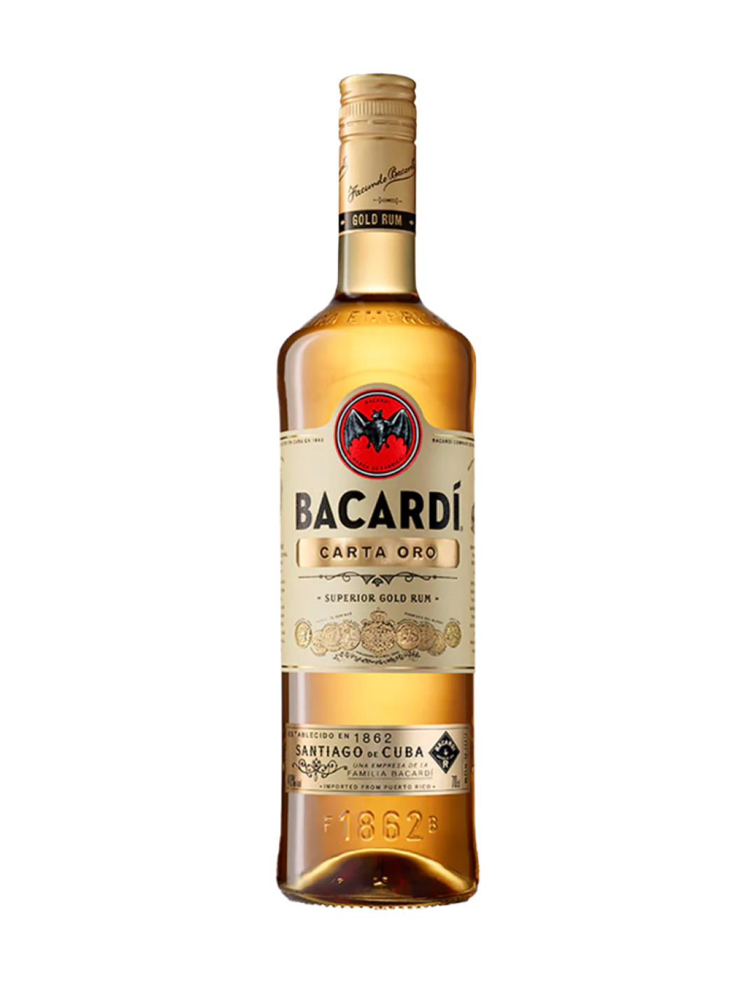 BACARDI CARTA DE ORO GOLD RUM 750ML